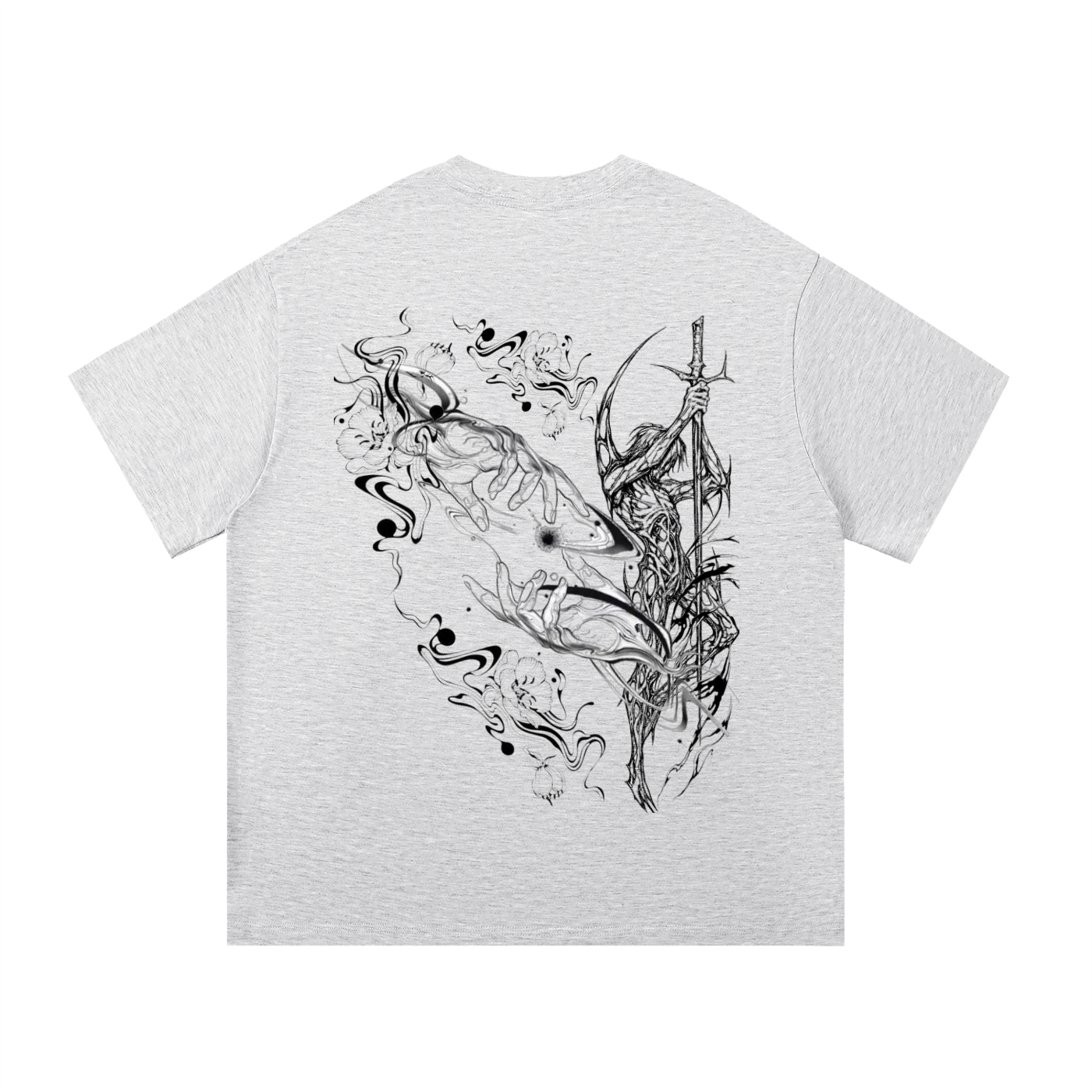 Perfect Grey Peace Thru Connection Tee